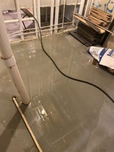 Flooded basement