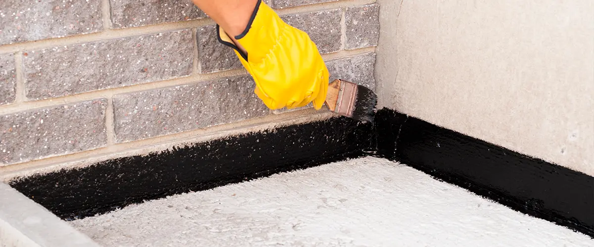 Interior basement waterproofing